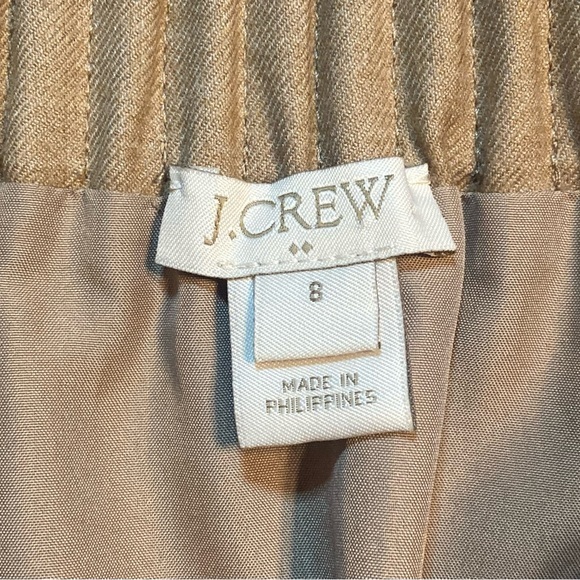 J.Crew Camel Tan Wool Blend Elastic Waist Mini Skirt Pockets Size 8 95435‎ FA17 - Picture 6 of 7